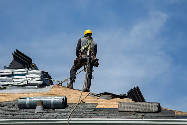 Professional Roofing technician working in South Park, PA